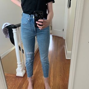 Madewell straight leg jeans